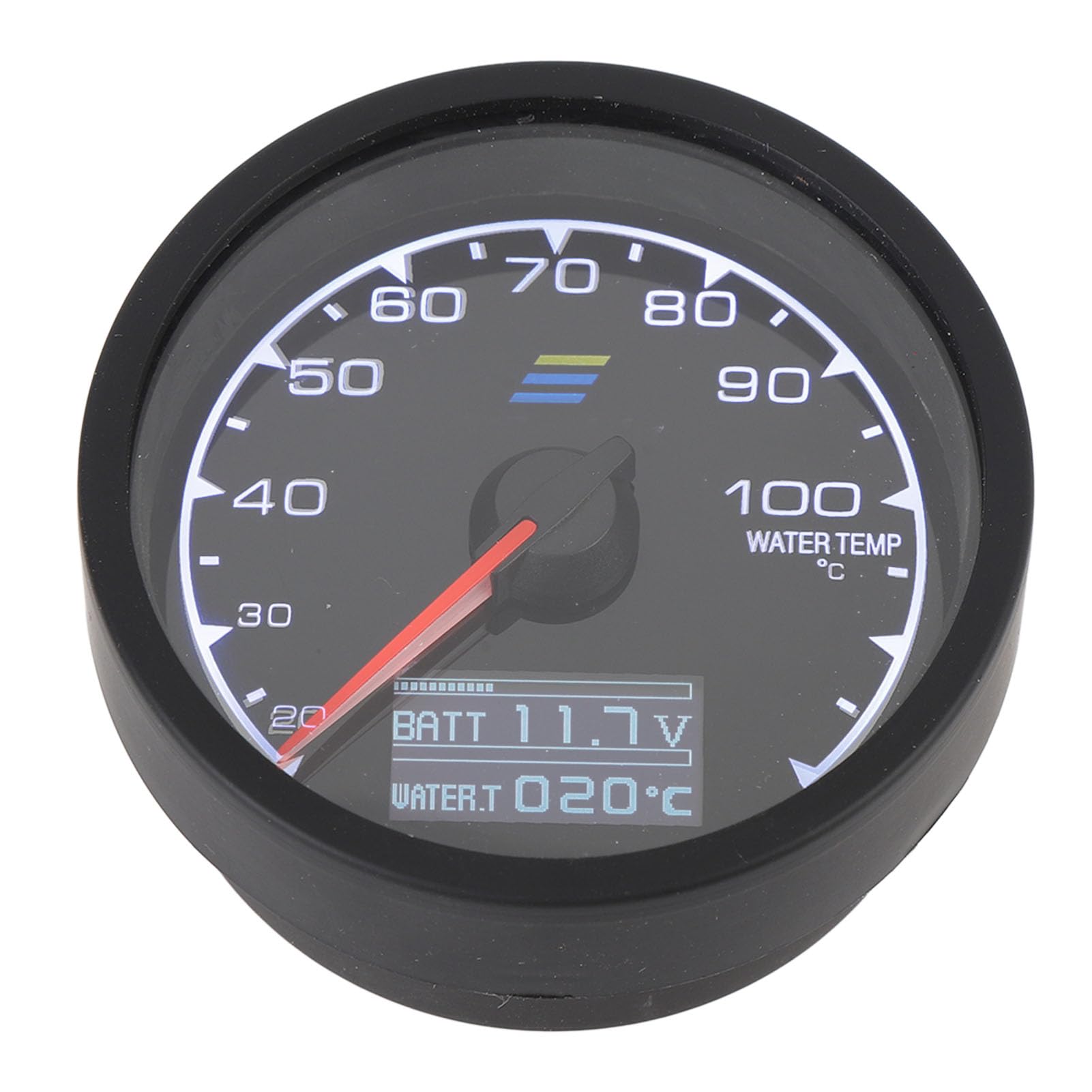 Medidor de Temperatura de 68 Mm – Pantalla Digital y de Puntero para un Monitoreo Preciso del Refrigerante – Compatibilidad Universal con Vehículos DC 10-15 V – Construcción de ABS y Metal –