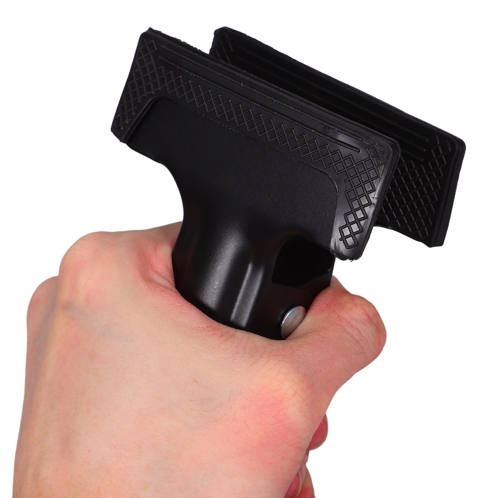 10 Piezas Clip de Sujeción Resistente Negro de Hierro y Goma