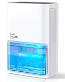 EasyAcc Dehumidifier for Home, Very Quiet, Energy Efficient Dehumidifiers with Auto Defrost & Auto Shut Off, 68 OZ Water Tank, 7 Lights, 1000 sq.ft Dehumidifiers for Bedroom Bathroom RV Basement