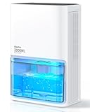 EasyAcc Dehumidifier for Home&comma; Very Quiet&comma; Energy Efficient Dehumidifiers with Auto Defrost & Auto Shut Off&comma; 68 OZ Water Tank&comma; 7 Lights&comma; 1000 sq&period;ft Dehumidifiers for Bedroom Bathroom RV Basement
