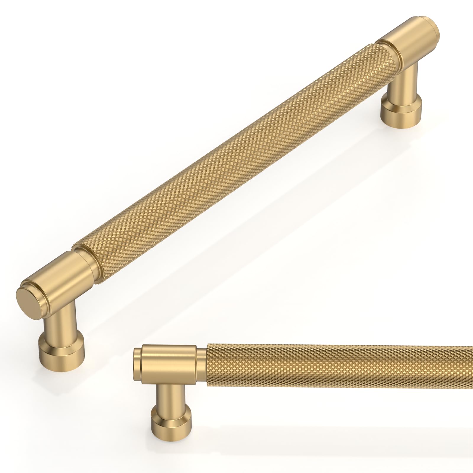 Talentedeco 10 Pack Champagne Bronze Cabinet Pulls 6.3 Inch(160mm) Kitchen Cabinet Handles Cabinet Hardware for Drawer Pulls — image 1