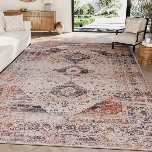H.VERSAILTEX Vintage Area Rug - 4' x 6' Soft Boho