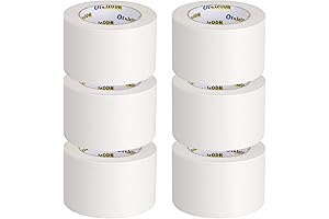 6 Rolls White Painters Tape - 3 inch x 60 Yards