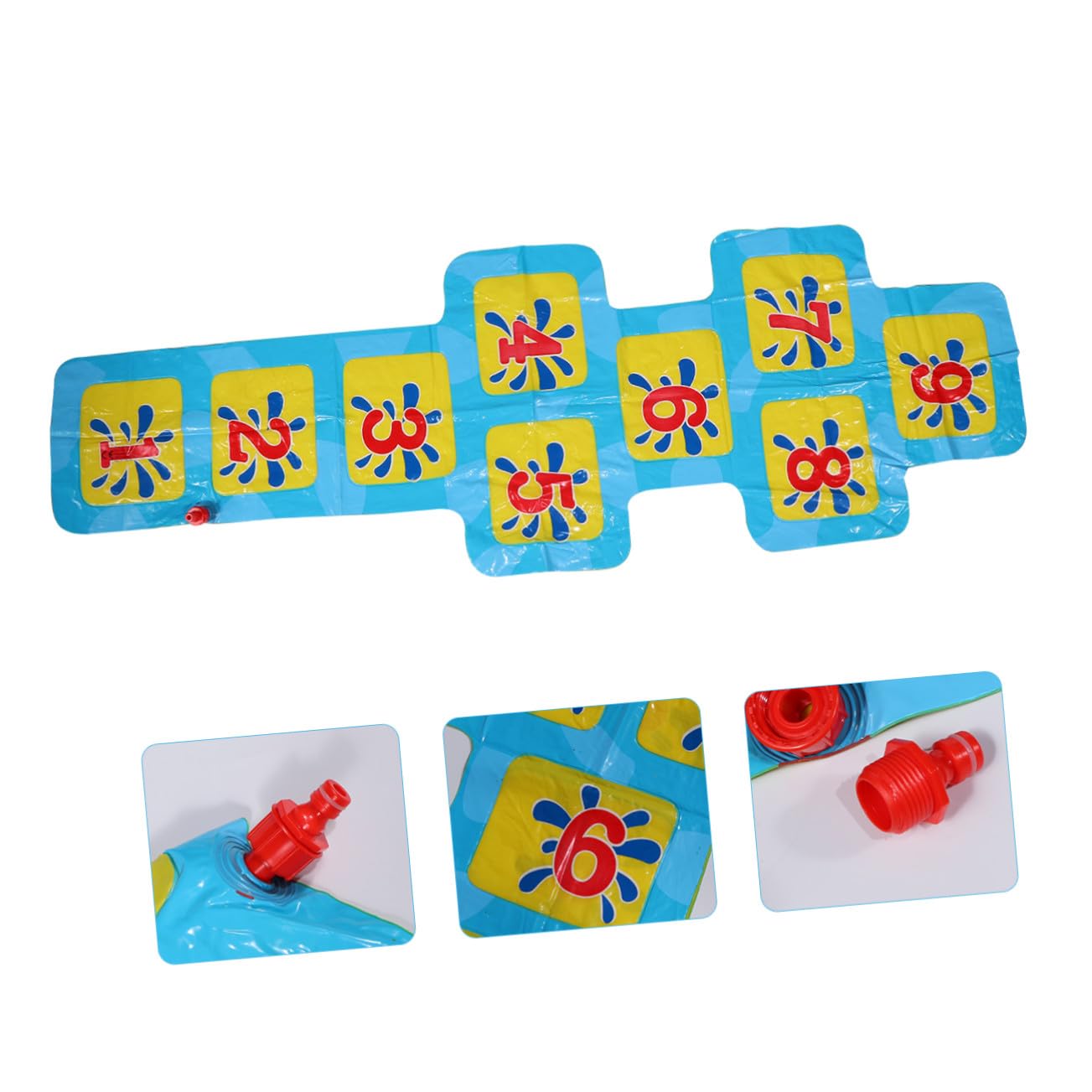Colchoneta Niños Azul Inflable Rociador de Agua