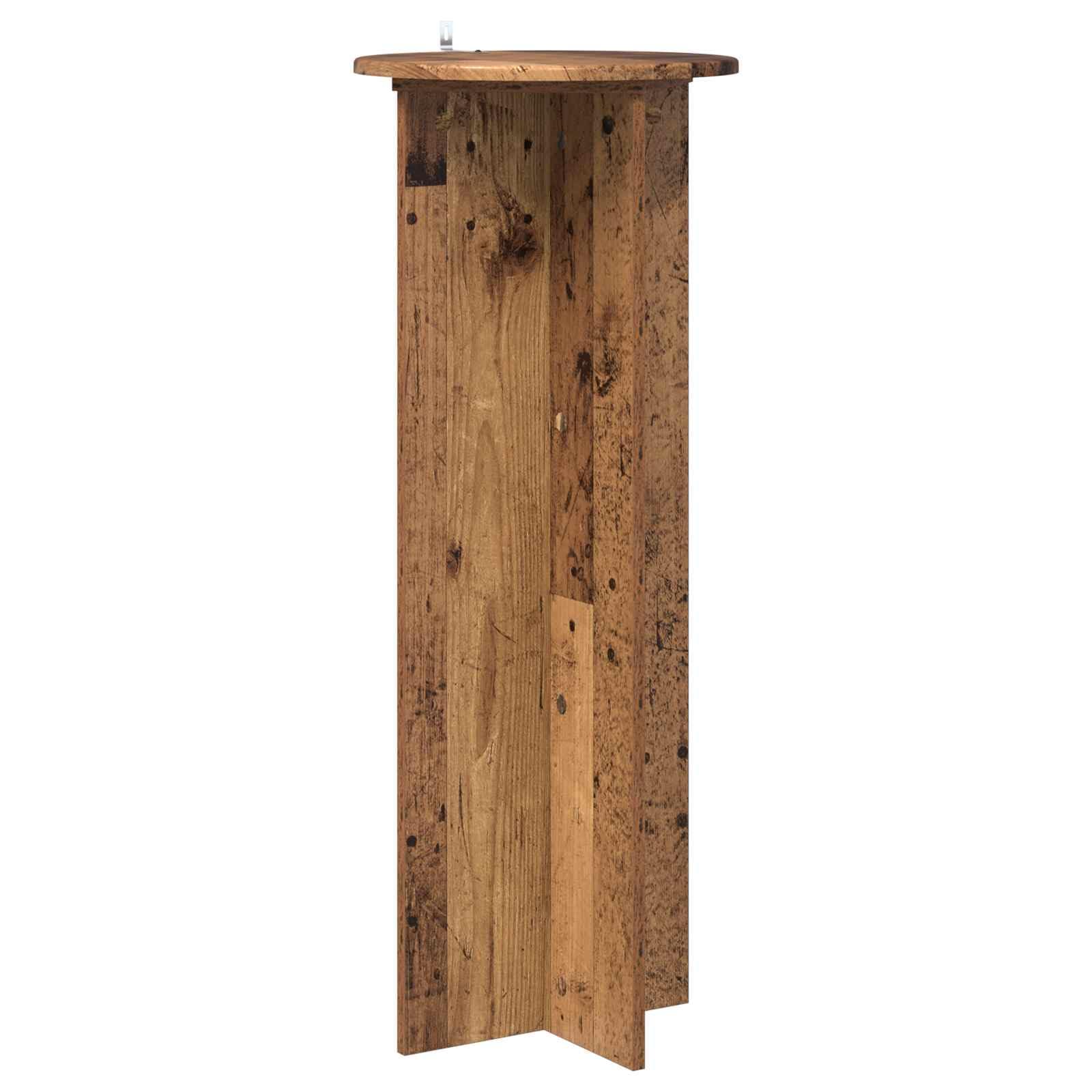 Pflanzenständer 2er Set Altholz-Optik 40x100 cm | Blumenhocker Holzwerkstoff für Zimmerpflanzen | Moderner Blumentopfständer Innenbereich Wohnzimmer Büro