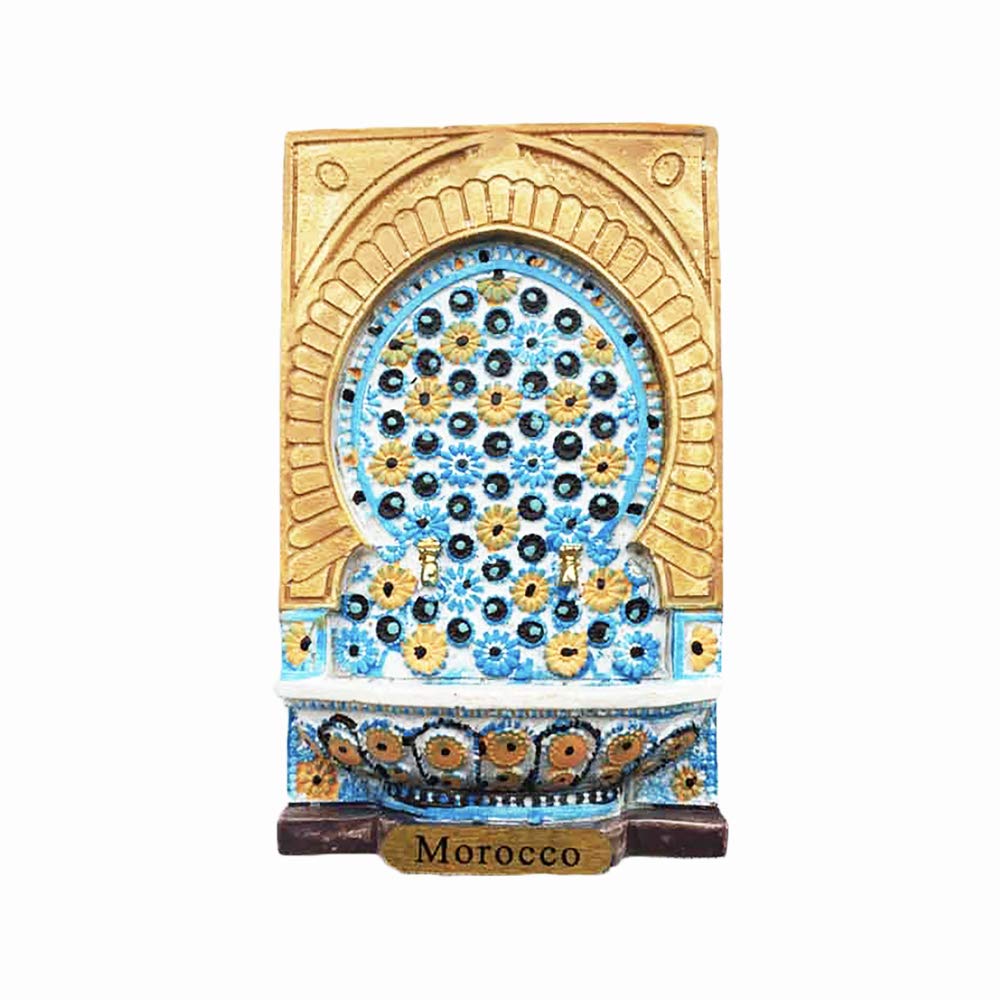 Wedarego Morocco 3D Carving Refrigerator Magnet Resin Travel Souvenirs,Handmade Home & Kitchen Decoration Fridge Magnet Collection Gift