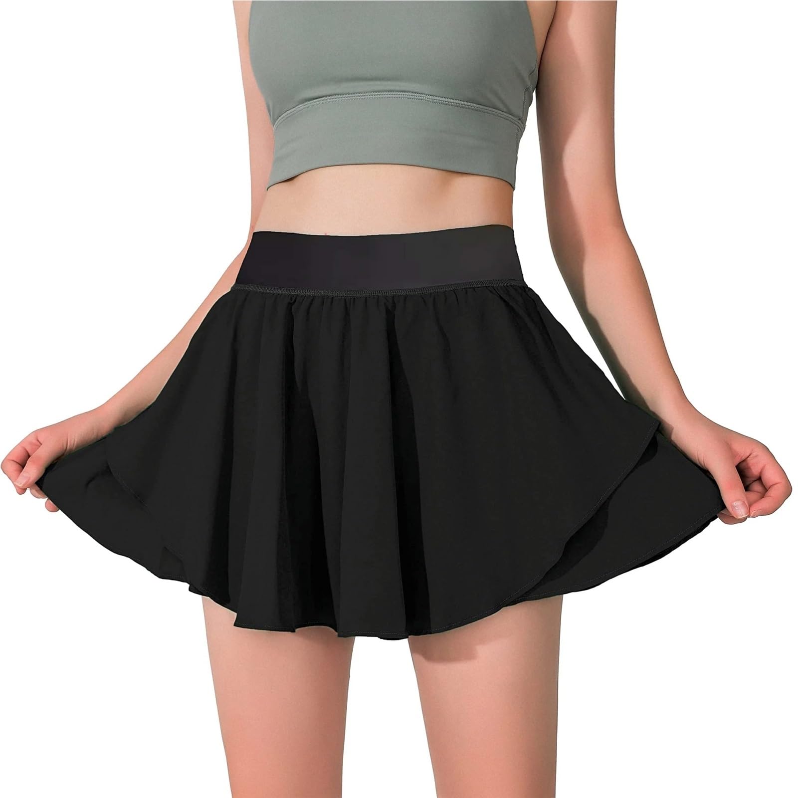 Jupes de Tennis for Femmes avec Poches, Shorts Sport, Course à Pied cintrées, d'entraînement Jupe de Tennis