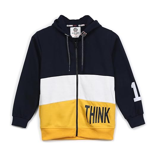 Boy's Colorblock Cotton Hooded Sweatshirt