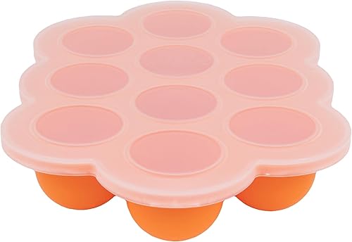 WeeSprout - Bandeja de silicona para congelar alimentos para bebés con tapa de clip recipiente de almacenamiento perfecto para alimentos caseros de