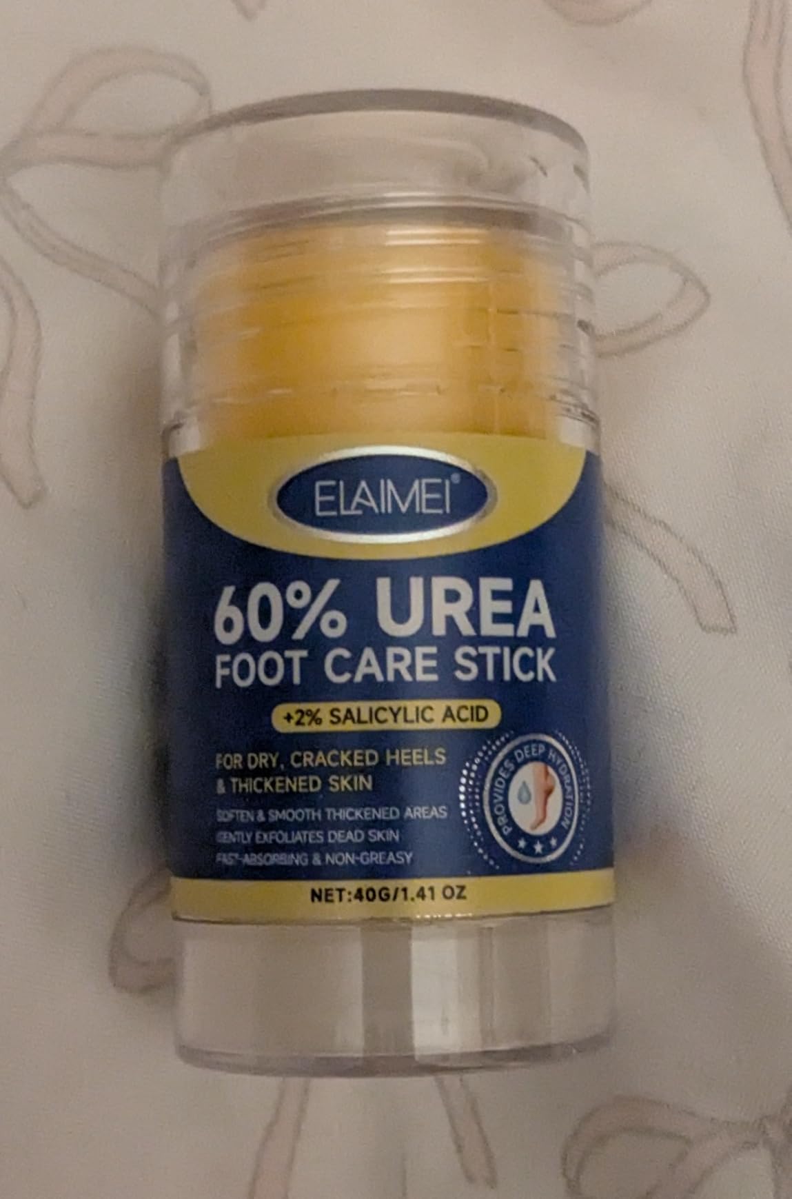 ZIXAOK 60% Urea + 2% Salicylic Acid Foot Repair Stick - Intensive Treatment for Dry, Cracked Heels & Calluses, Exfoliates Dead Skin, Moisturizes Feet, Knees, Elbows, All-in-One Care, 1.4 oz