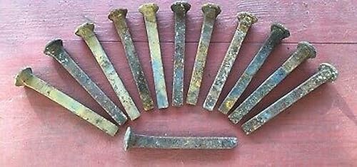 12 Vintage Railroad Spikes