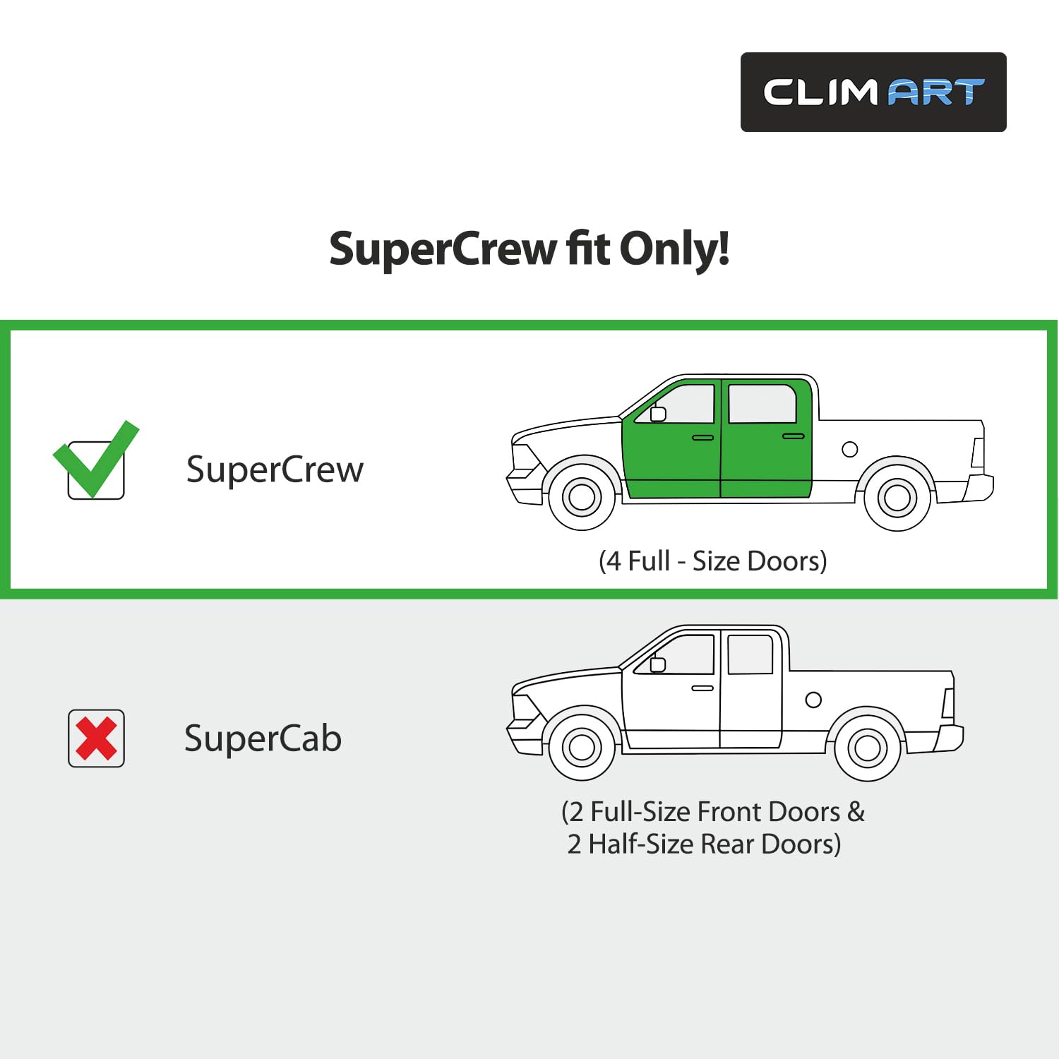 CLIM ART Winddeflector voor/compatibel met Ford Ranger 2011-2022, regendeflectors voor deuren, winddeflectors voor auto's, in-channel, 4 stuks