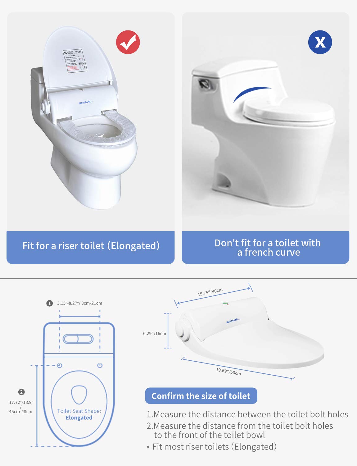 Fashome Smart Commercial Hygienic Toilet Seat Automatic Change Toilet