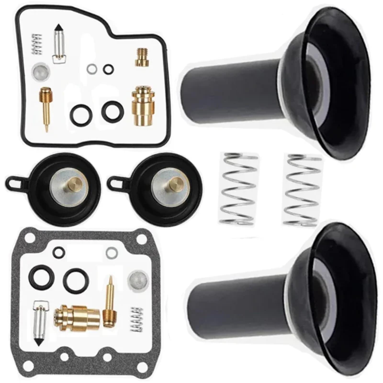 Kit Carburador Repuesto Kit De Reconstrucción De Carburador De Motocicleta Compatible Con Suzuki Para VS1400 VS800 VS800GL VZ800 Kit Reparación Mantenimiento Reparación De Carburador(C Style)