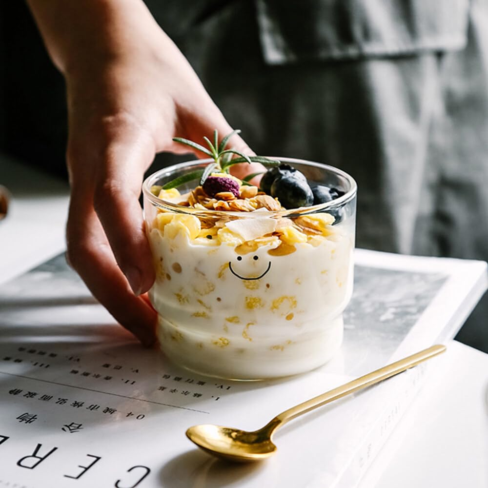 Set 4 Bicchieri Da Dessert In Vetro - Trasparenti, Resistenza Alta Temperatura - Foto 12