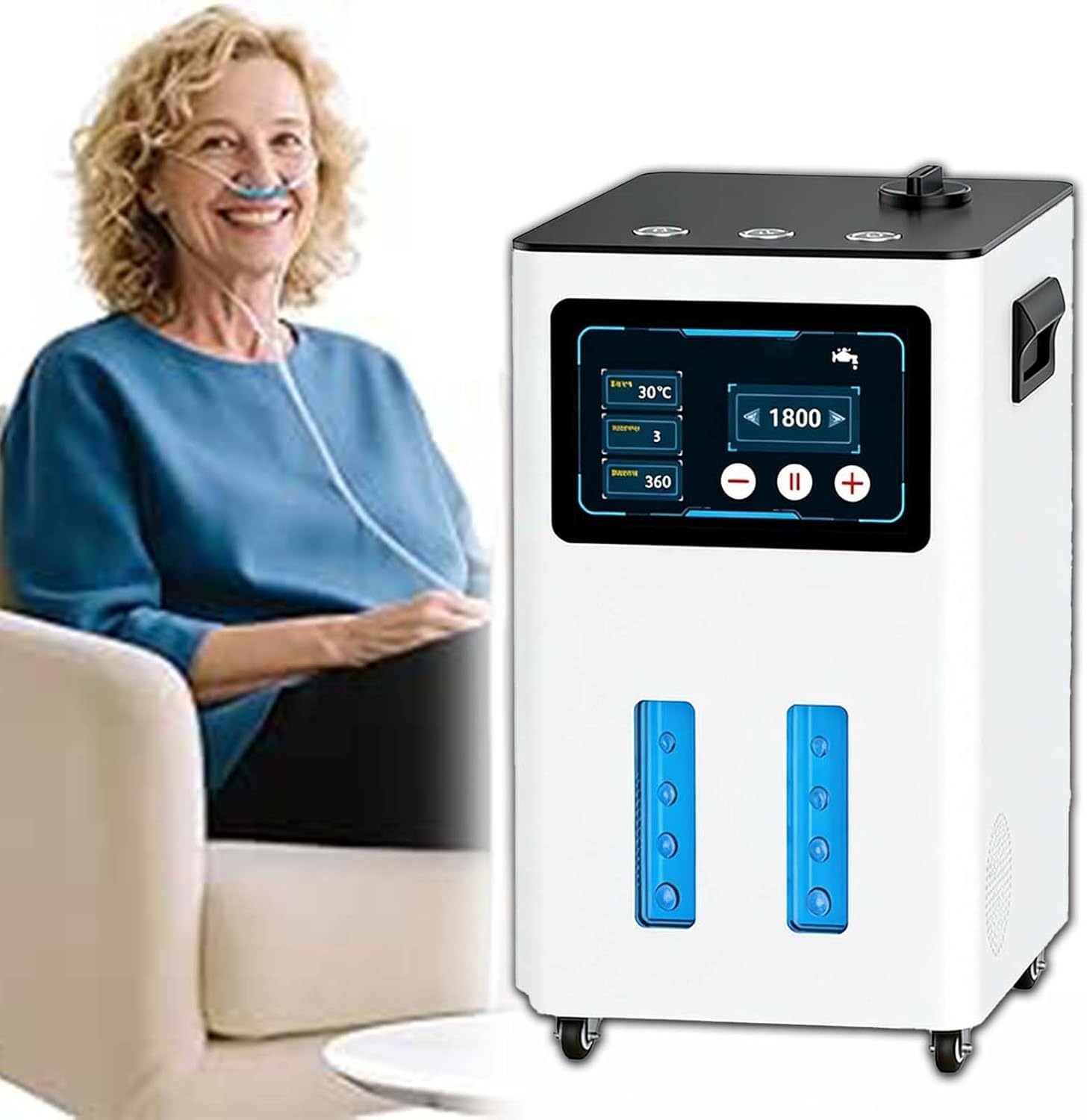 Urządzenie do inhalacji wodorem i generator wodoru; cicha praca, łatwa obsługa, czystość wodoru 99,99%; pomaga zredukować zmęczenie i walczyć ze zmarszczkami(1500ml)