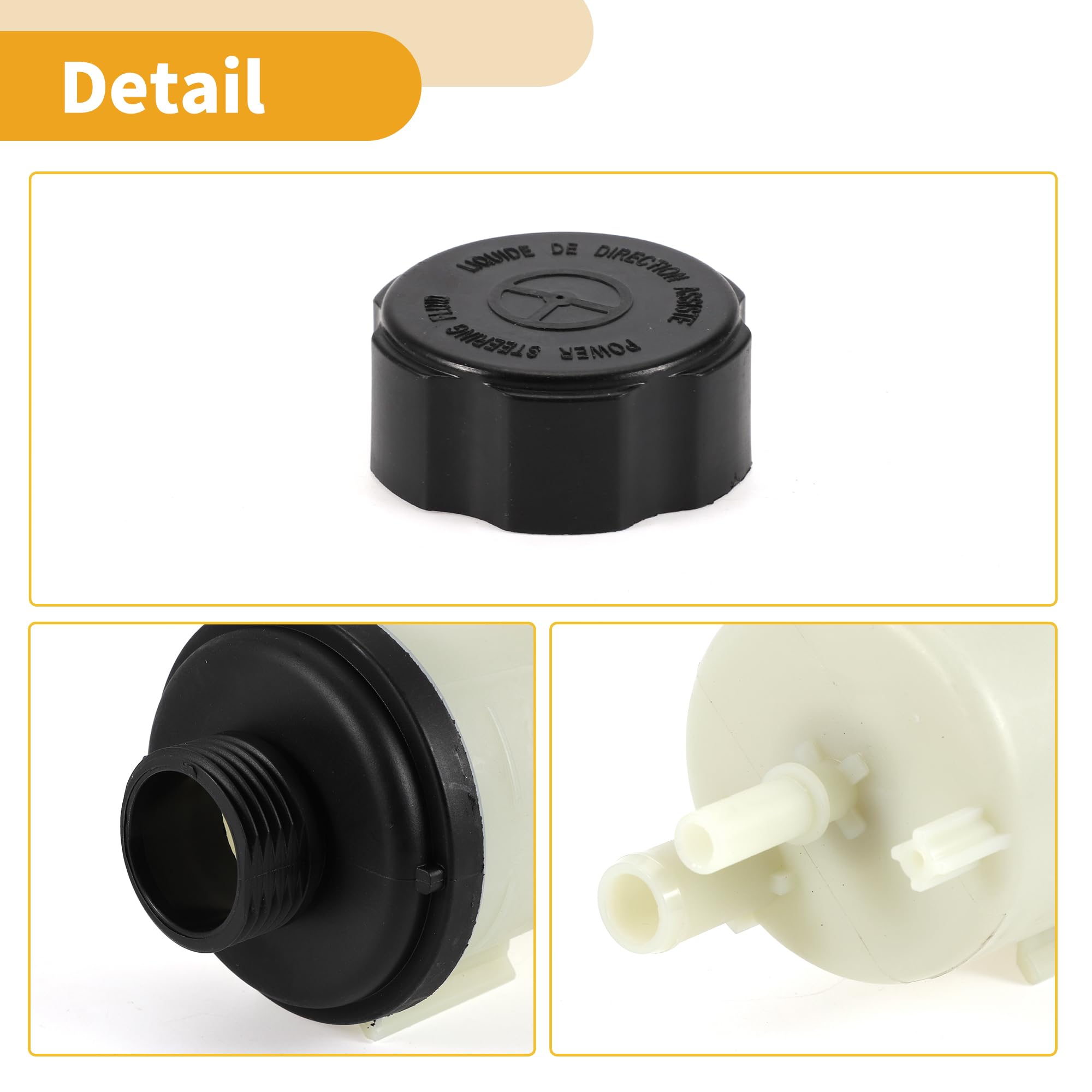 Depósito de Dirección Asistida - No.30680756 Tanque de Dirección Asistida para Automóvil - para Volvo S80 2007-2014 Plástico Beige - 1 Pc