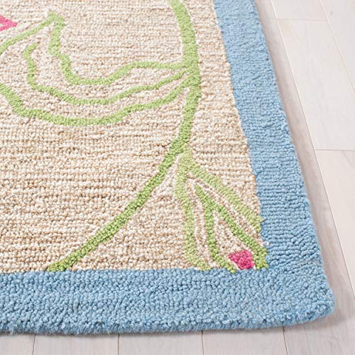 Tapete Decorativo Safavieh 4' x 6' Floral Lana miniatura 2