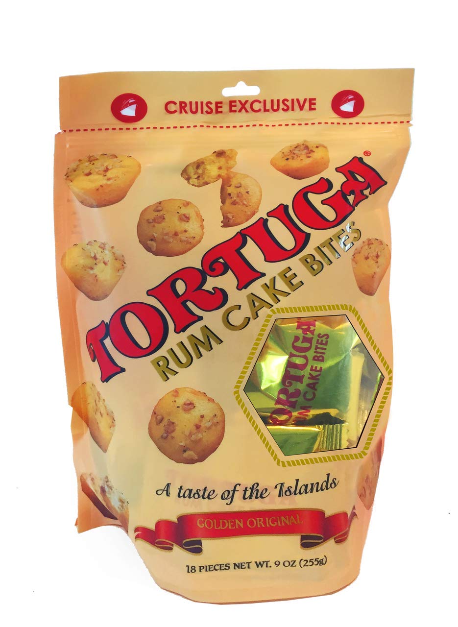 TORTUGA Gourmet Cruise Exclusives Rum Cake Bites - The Perfect Premium Gourmet Gift for Stocking Stuffers, Gift Baskets, and Christmas Gifts - Great Cakes for Delivery