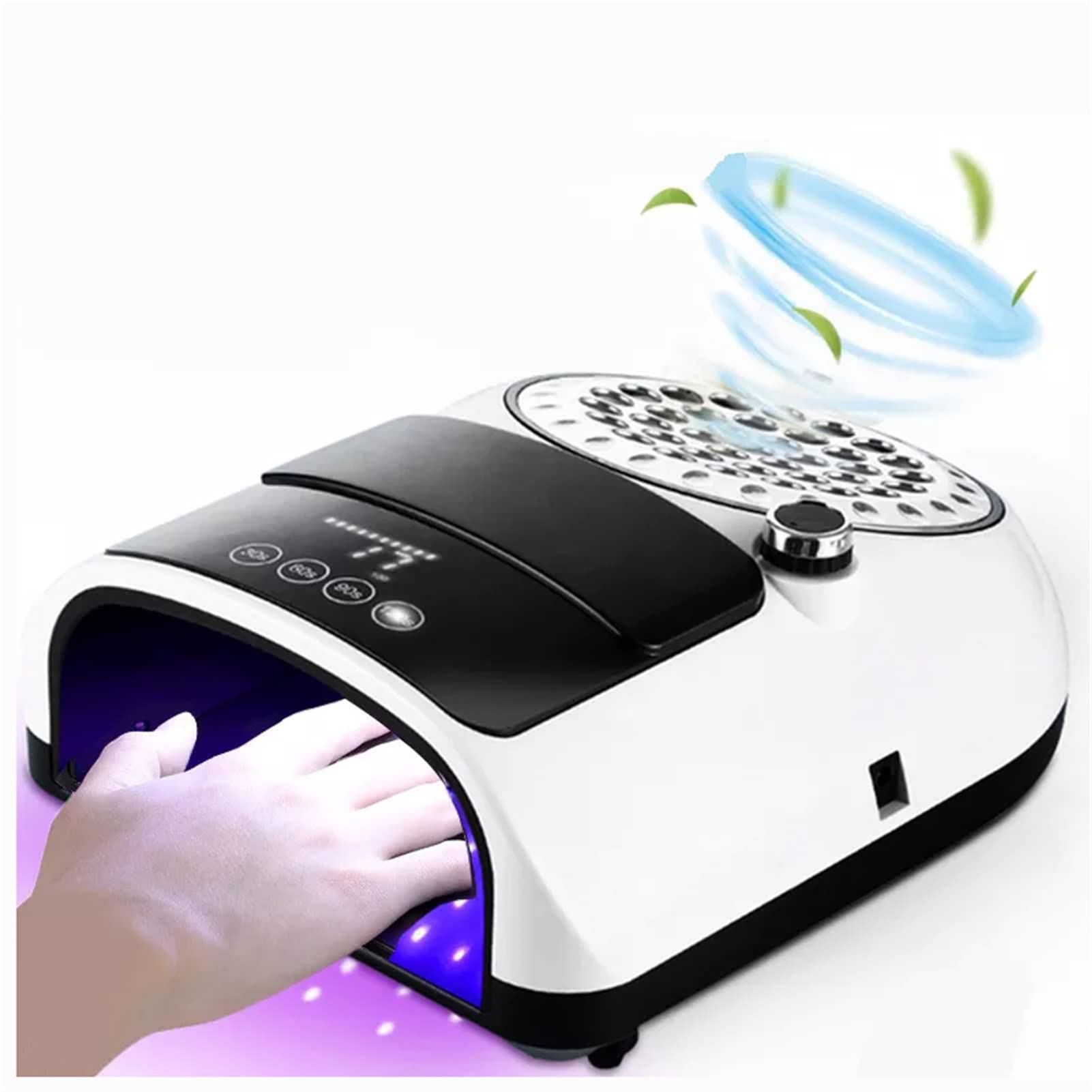 2 in 1 Professional Nail Dust Collector with Nail Drill, Powerful Vacuum Cleaner for Acrylic Nails, Salon Equipment