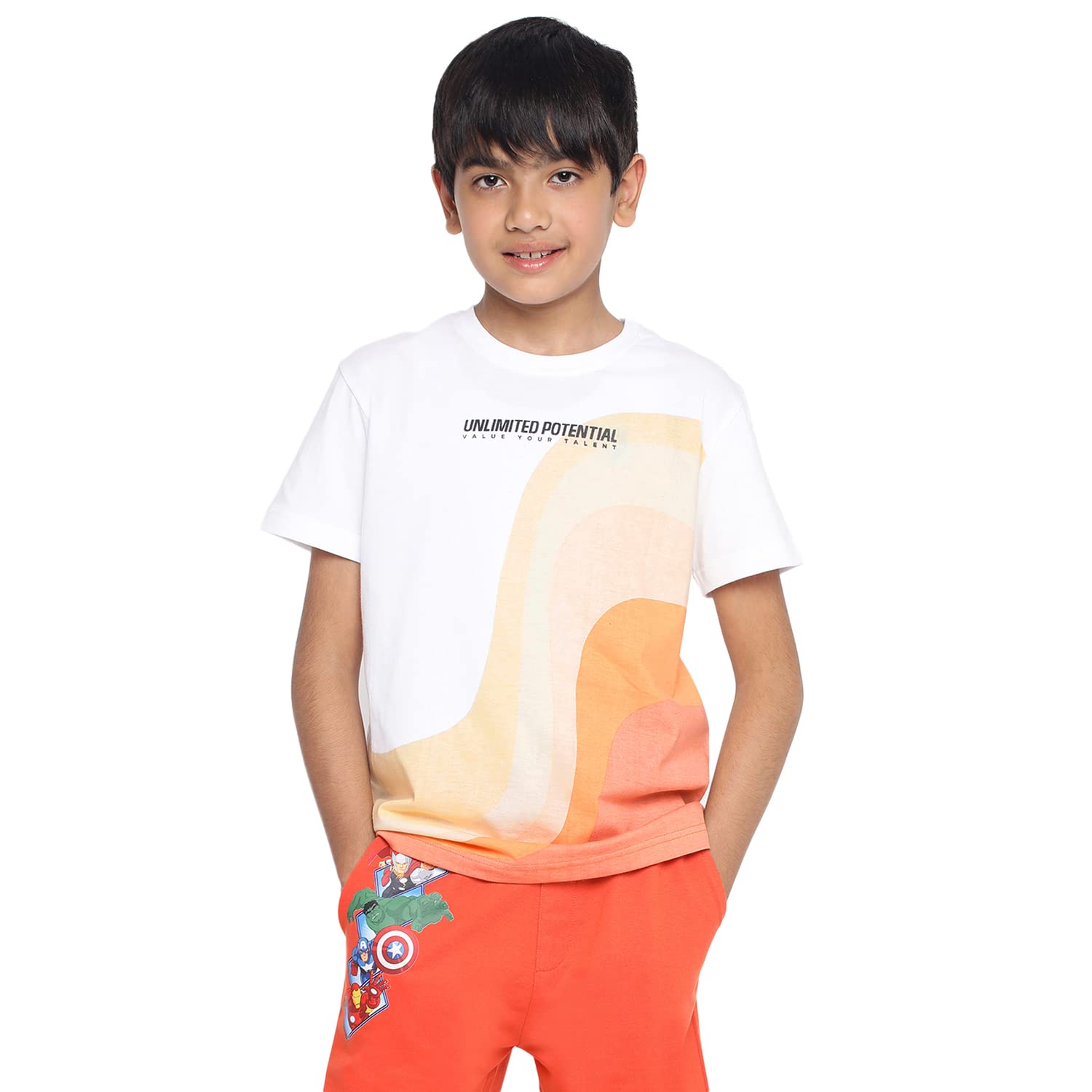 Li'l TomatoesLil Tomatoes Boys Cotton Polo T-Shirt, Orange, 14-15 Years
