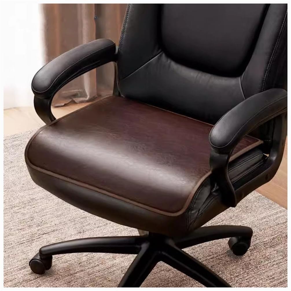 SVFOEBJM Chair Cushions for Dining Chairs 40 * 40cm 45 * 45cm 50 * 50cm Leather Office Non-Slip Home Seat Cushion Square Boss Chair Pad