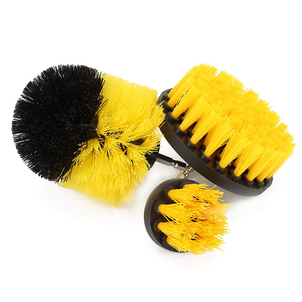 3pcs Drill Cleaning Brush Power Scrubber Cleaning Brush Kit for Car Bathroom Wooden Floor Diameter 2 3 5