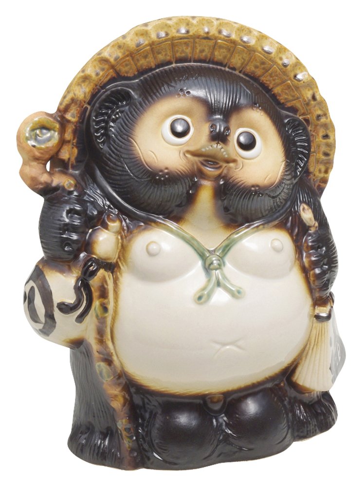 Shigaraki Ware Tanuki Figurine, Large