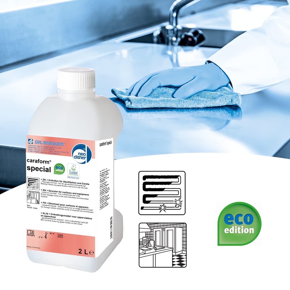 Entkalker für Oberflächen und Geräte, Dr. Weigert caraform special - Inkl. Dosieraufsatz, Flüssig, 2 Liter