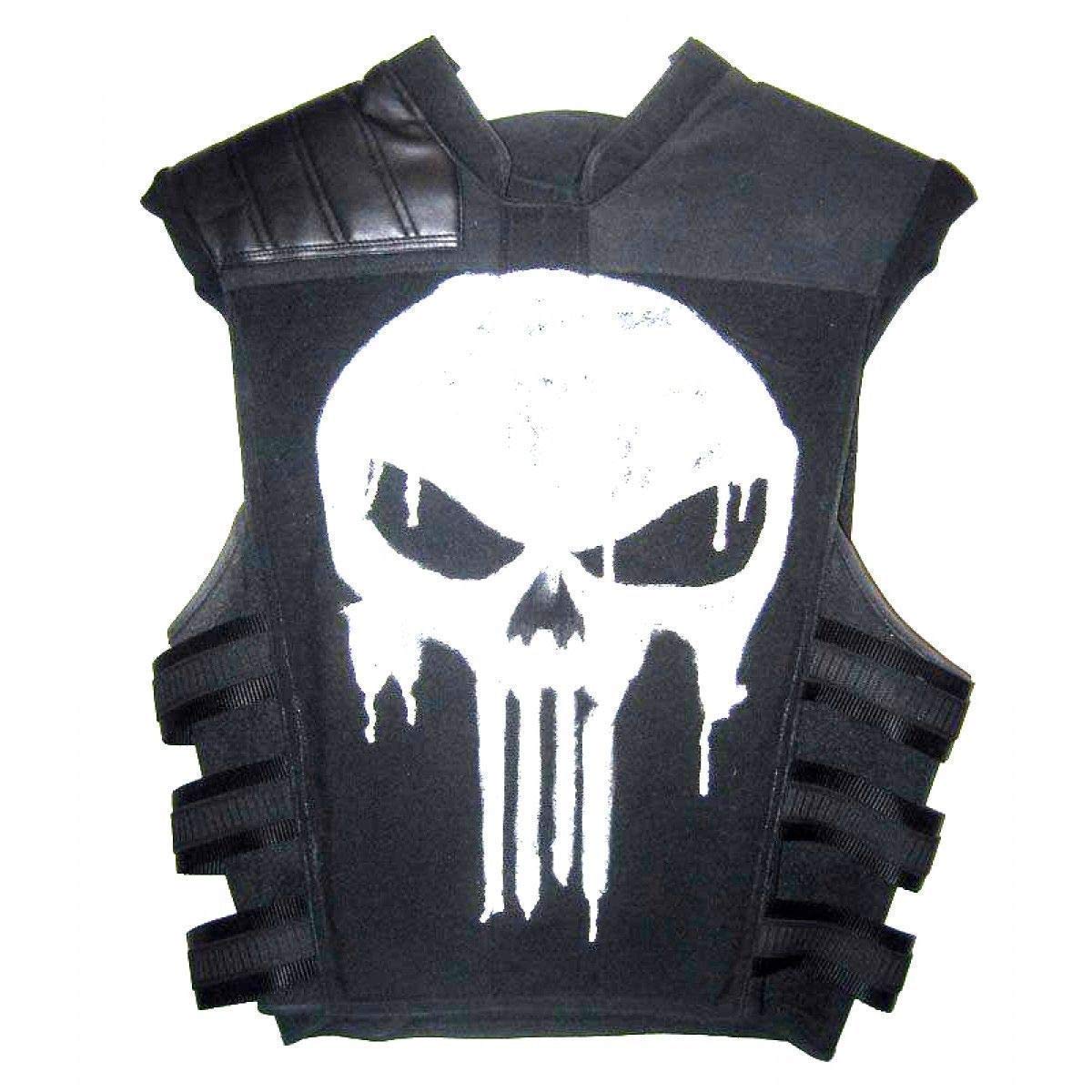 The Punisher Stagione 2 Jon Bernthal Gilet in vera pelle nera da uomo | Gilet da castello Punisher Frank