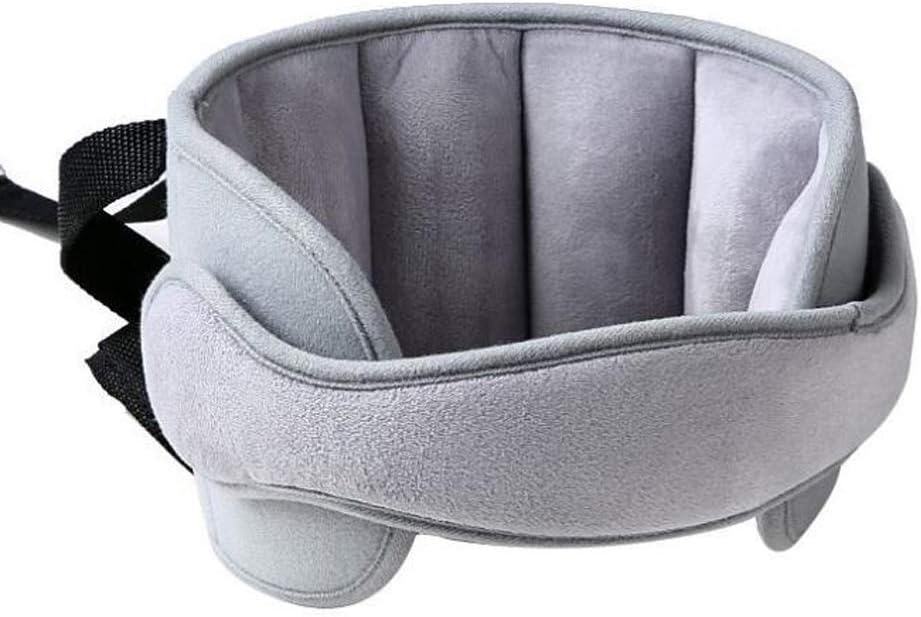 Baby Car Seat Head Support Band - Comfortable Head & Neck Pillow Support, AdjustableCar Seat Neck Relief, Grey