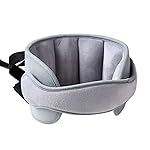 StoHua Baby Car Seat Head Support Band - Comfortable Head & Neck Pillow Support, AdjustableCar Seat Neck Relief, Grey