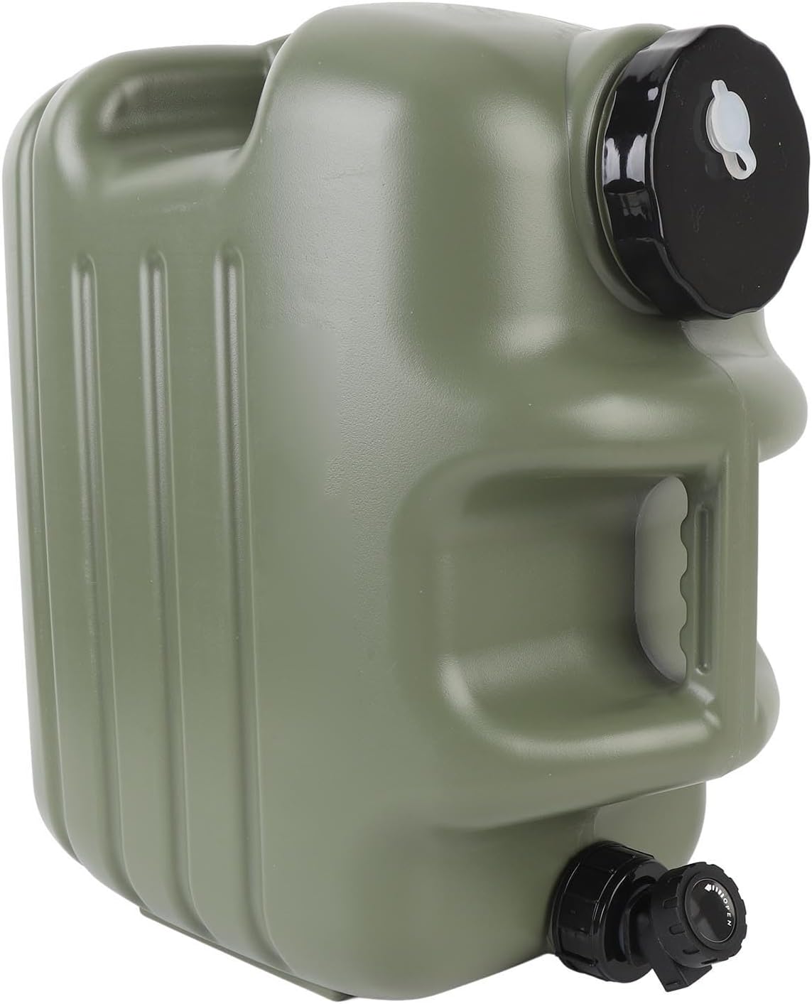 Camping WaterJug with Spigot, Portable Water Container, No Leakage Outdoor Water Storage Tank Emergency Water Containers for Vehicle Car Hiking Picnic Supplies (25L)