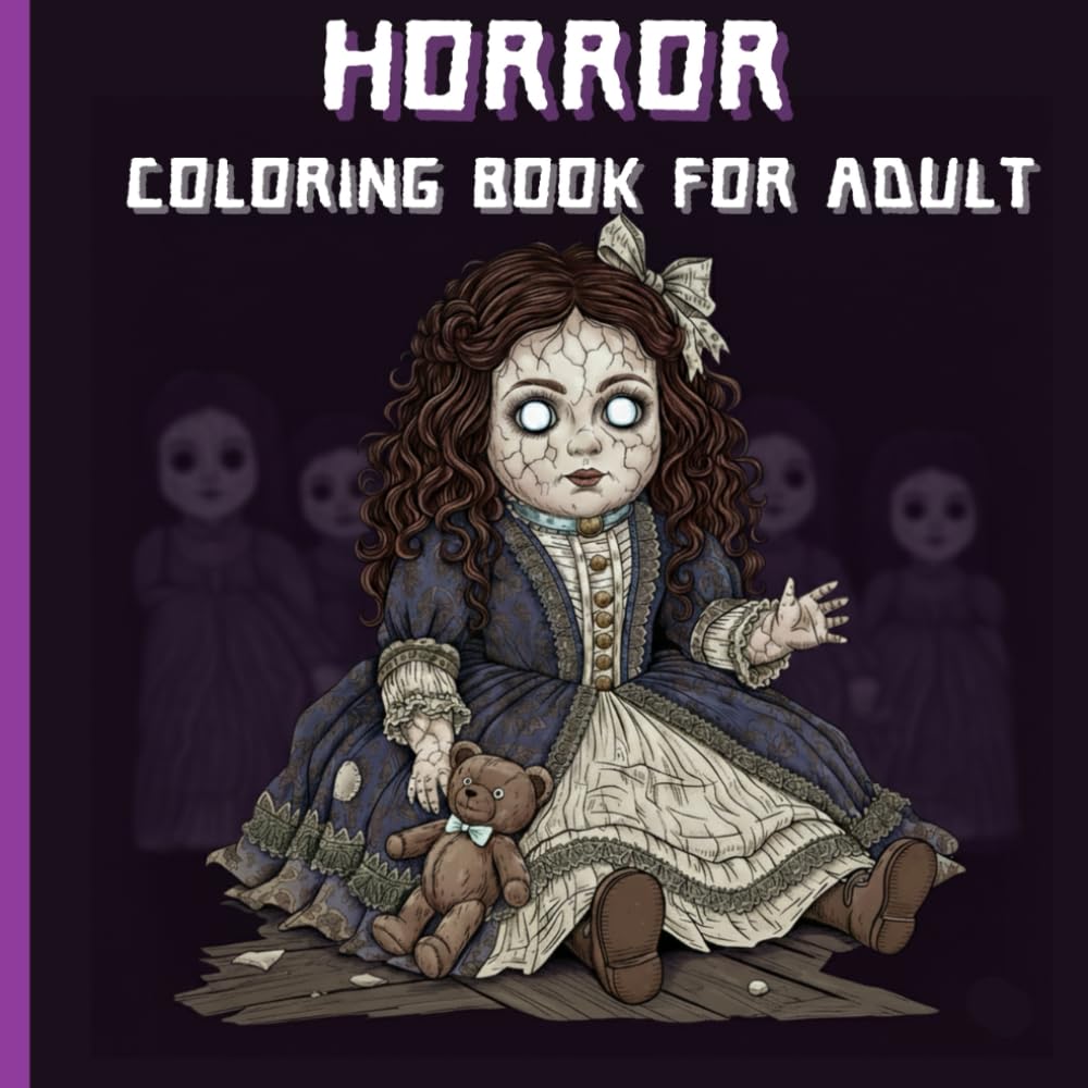 Horror Coloring Book: 50 Haunting Gothic, Horror, and Dark Fantasy Illustrations