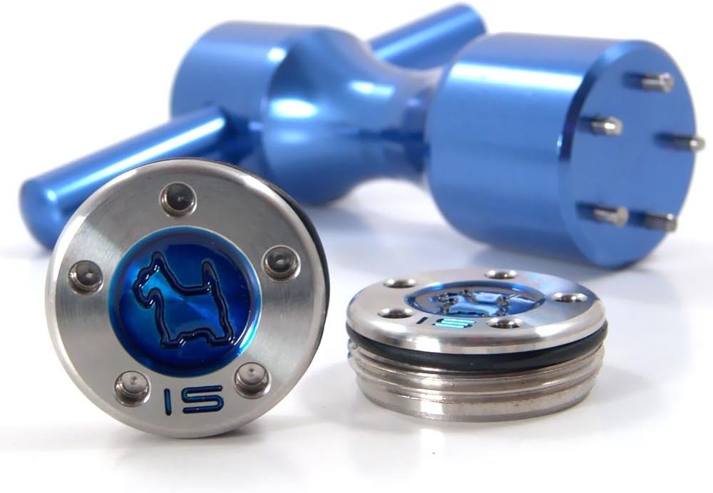 19th Hole Custom Shop 2 of 15g Blue Scottie Dog Weight for Scotty Cameron Putters with Wrench Tool