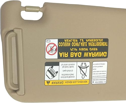 Miniatura 4 de SAILEAD Reemplazo de visera solar compatible con Toyota RAV4 con techo corredizo y luz 74320-42501-B2, para el año 2006 2007 2008 2009 2010 2011