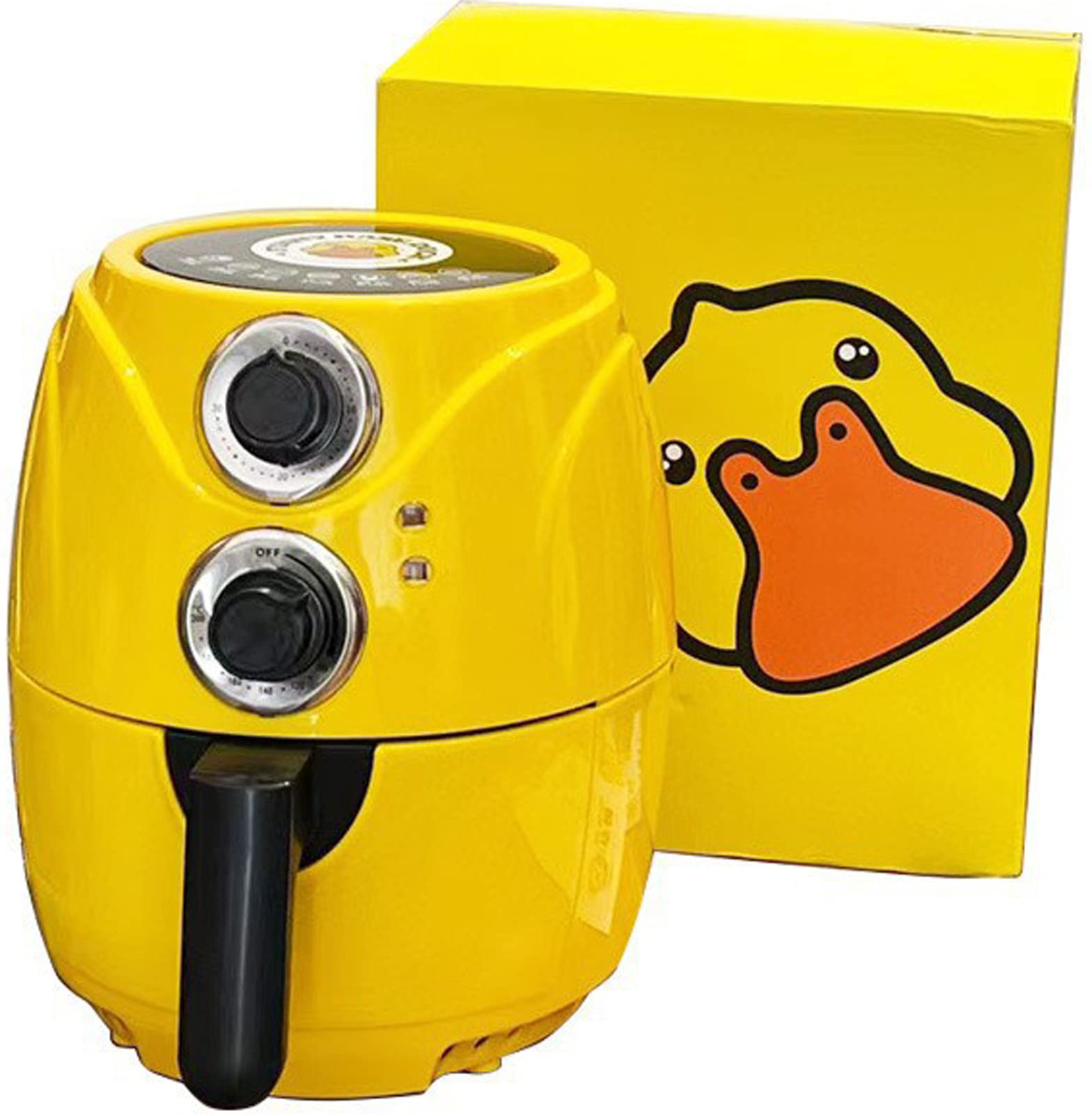 YXWJ 5L Healthy Air fryer 220V Intelligent Automatic Baker Oven Multifunction EU Plug Chips Nuggets Mozzarella Stick Maker 3 people- yellow