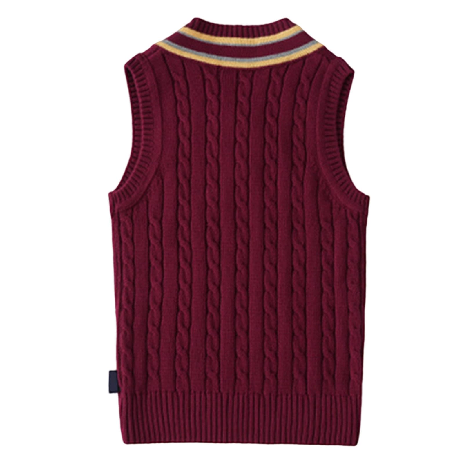WWricotta Maglioni per Ragazzi, Gilet in Maglia per Bambini, Stile accademico Britannico, Abbigliamento Casual per la Scuola, Pullover Invernale Caldo per Bambini