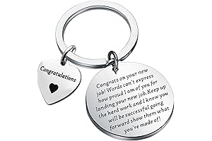 Unique Keychain Gift for New Job Congratulations