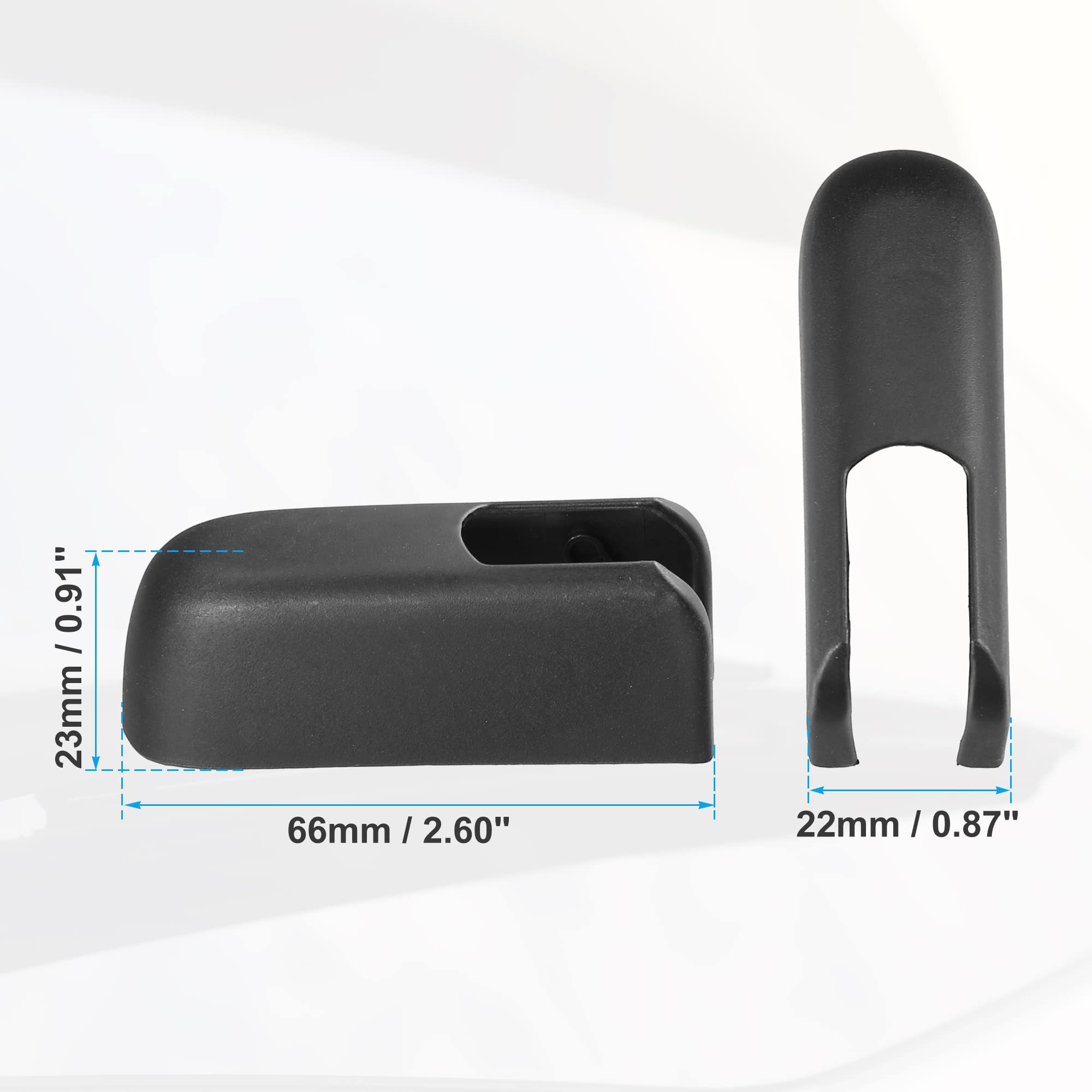 X AUTOHAUX Trasero Parabrisas Limpiaparabrisas Brazo Tuerca Cubierta Tapa para BMW X3 E83-1uds Negro
