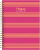 TF PUBLISHING July 2024 - June 2025 Cabana Stripe Medium Weekly Monthly Planner - Coordinating Planning Stickers - 12 Month Academic Year 2024-2025 Planner - Faux Monthly Tabs - 6.5 in x 8 in