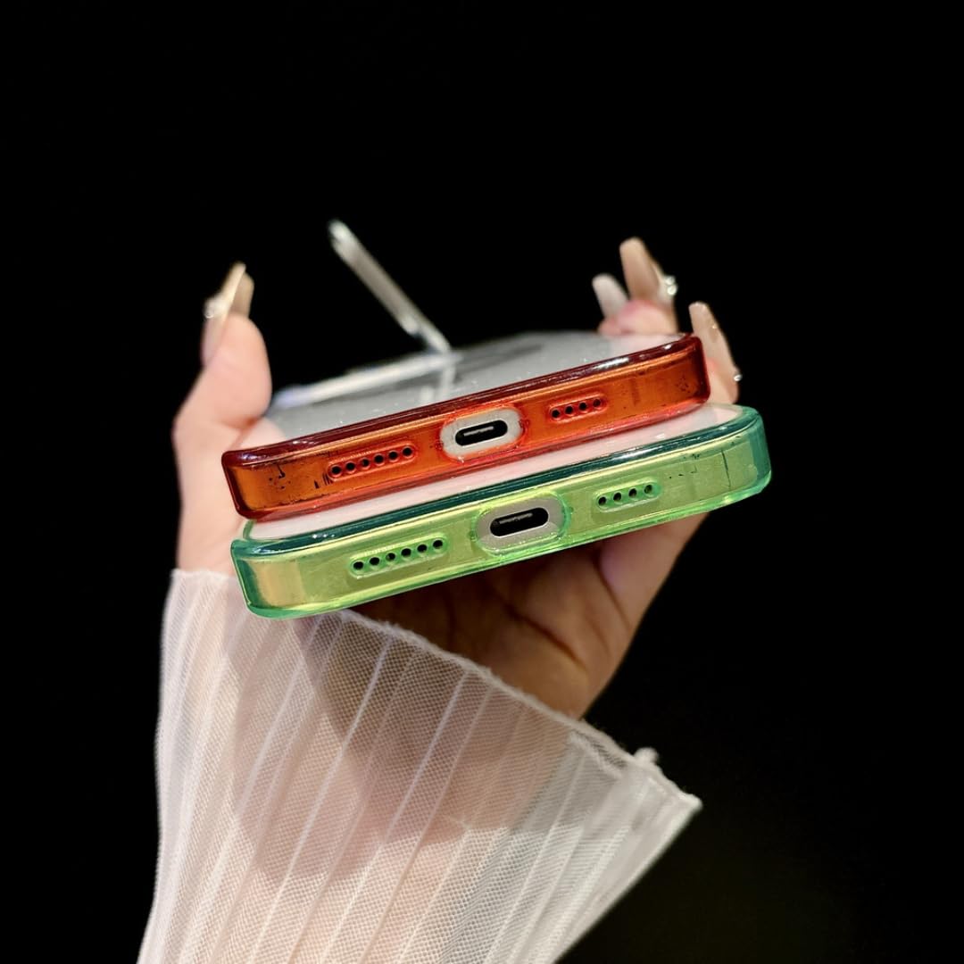 Custodia con anello magnetico e supporto per obiettivo per iPhone 16 Plus, con sfumatura integrata (per iPhone 16 Plus/blu)