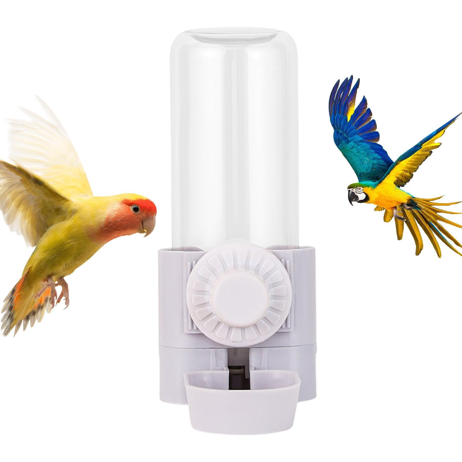 Huayeex Bird Water Feeder Outdoor,500ml Automatic Bird Water Bowl Water Bird Feeder | Bird Water Bowl, Water Bottle Drinker for Birds, Parrots, Hamster, Guinea