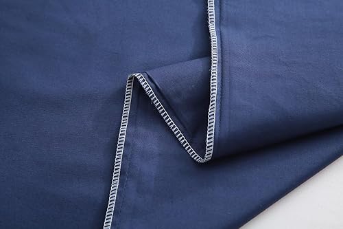 Miniatura 6 de Fundas de almohada estándar, fundas de almohada 100% algodón egipcio con cremallera oculta, 500 hilos, fundas de almohada con cremallera, juego de 2