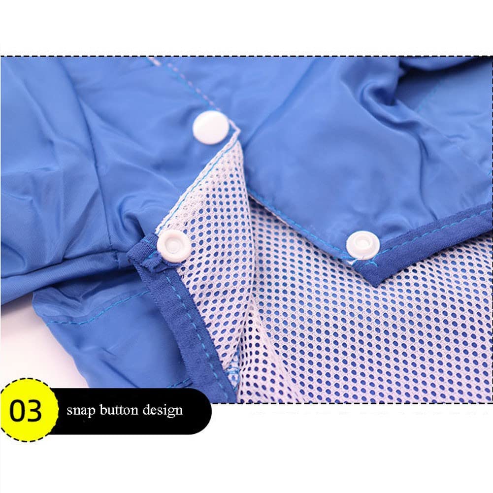 Manteaux imperméables pour Chiens Imperméable pour Chien Manteau imperméable avec Capuche col Sangle Trous Bandes réfléchissantes imperméable léger(Color:1,Size:XXL)