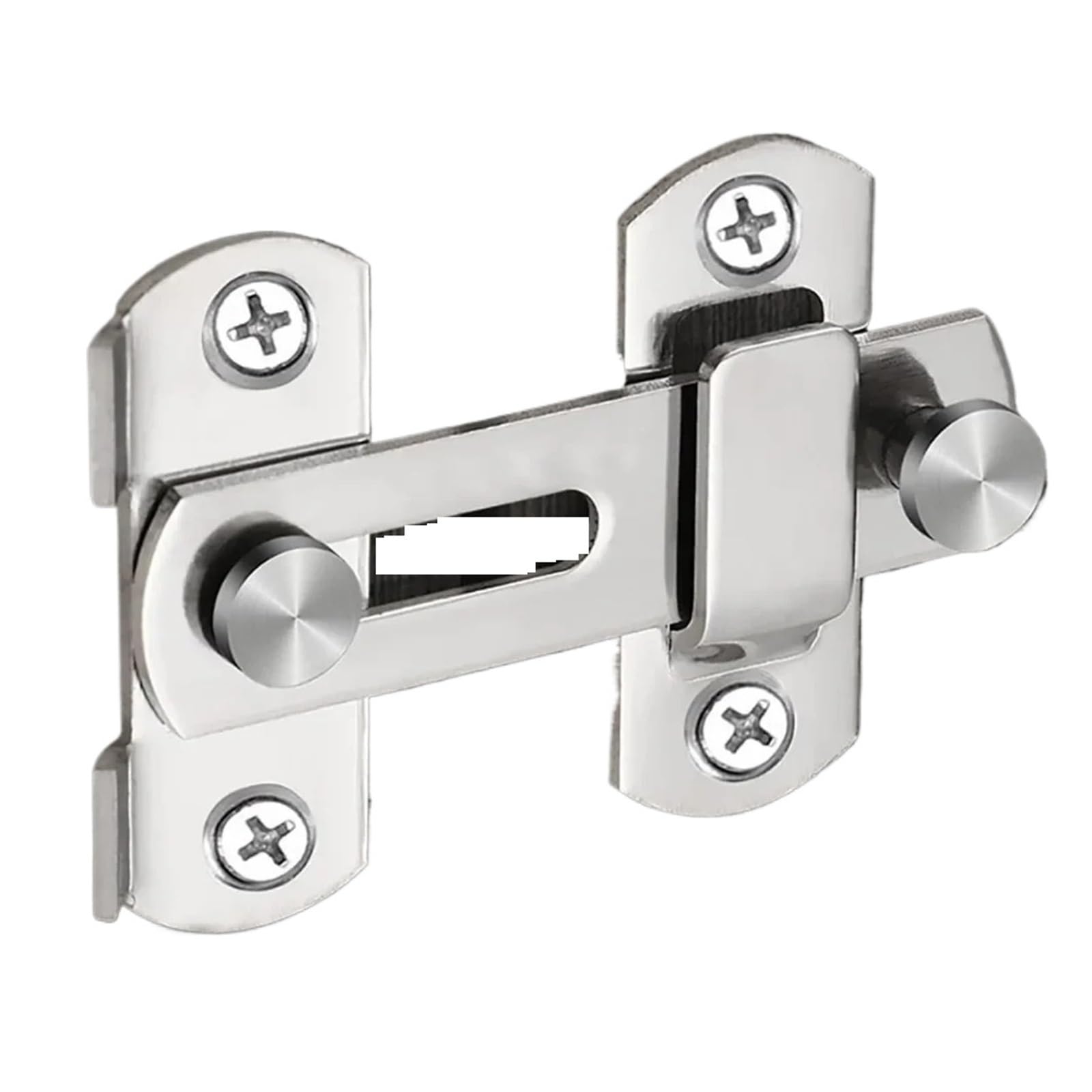 Dqzrtueca Silvery-L 180 Degree Stainless Toggle Latch Sliding Barn Lock Door Bolt Multicolor Multiple Sizes