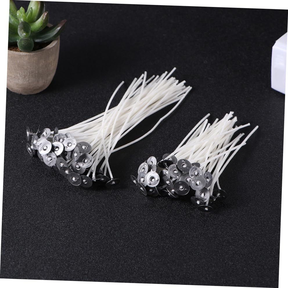 150 piezas de mechas para velas preenceradas hechas a mano miniatura 6