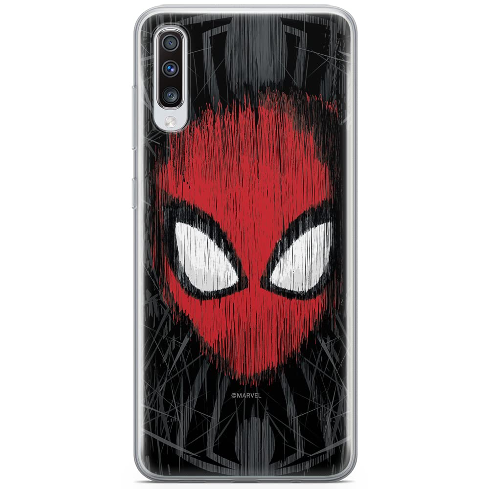 ERT GROUP mobile phone case for Samsung A70 original and officially Licensed Marvel pattern Spider Man 002 optimally adapted to the shape of the mobile phone, case made of TPU