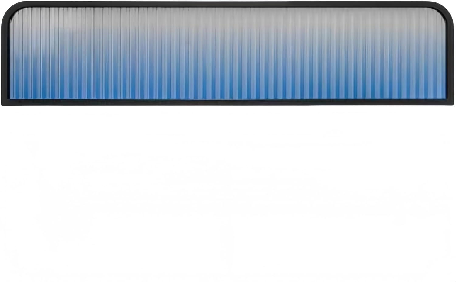 Table Separator - Translucent Glass Dividers for Restaurant & Office Dining Areas, Low Countertop Partition Fence, Semi-Privacy Screen Panel for Bar & Cafe Use