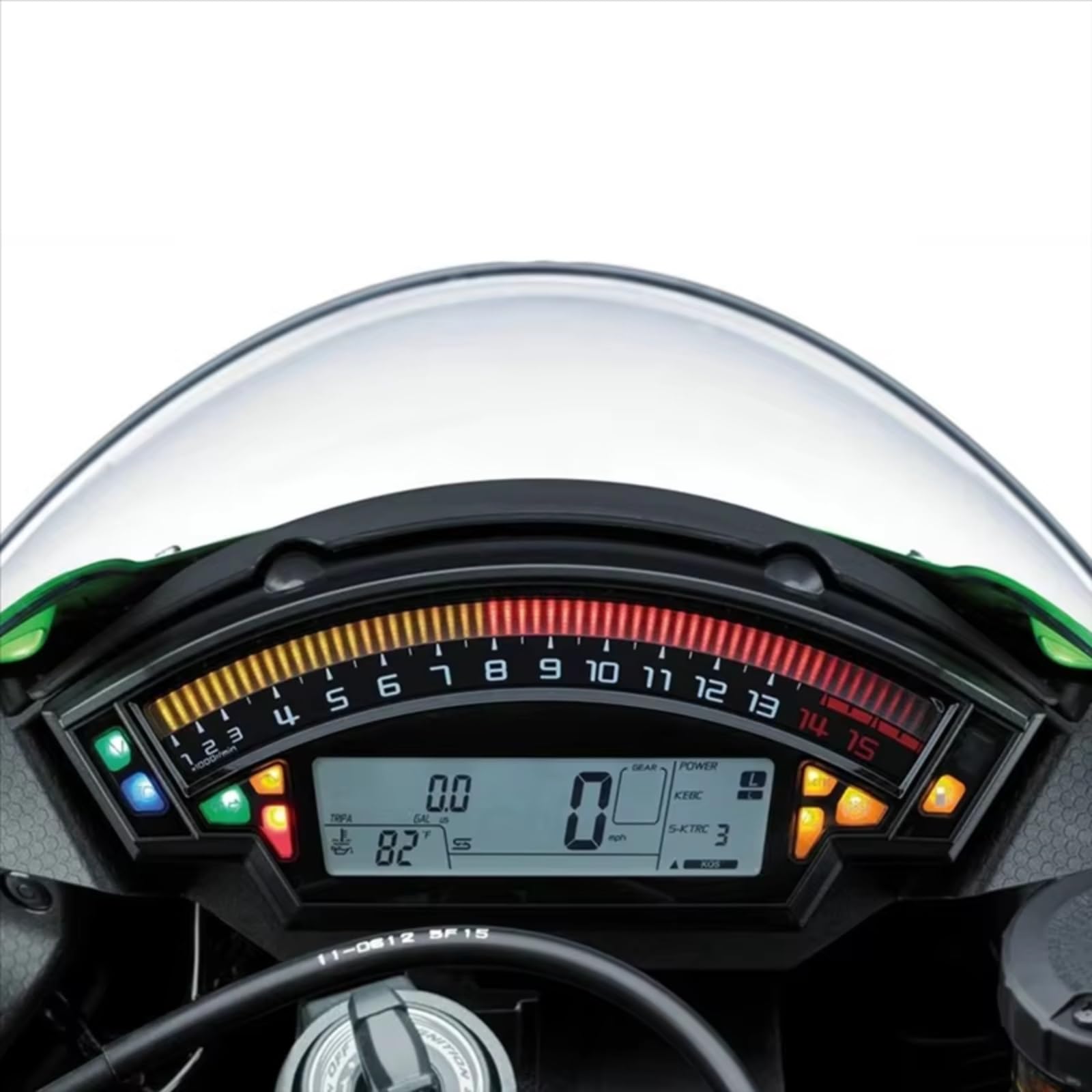 Tachometer Instrumentenkoffer Kompatibel Mit Für NinjaZX-10R 2016 2017 2018 2019 2020 2021 Motorrad-Instrumenten-Tachometer-Gehäuseabdeckung